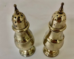 lot 199 image: Sterling Silver Salt and Pepper Shakers