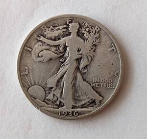 lot 219 image: Three Walking Liberty Half Dollars