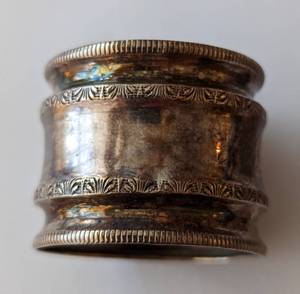 lot 222 image: Two Sterling Napkin Rings