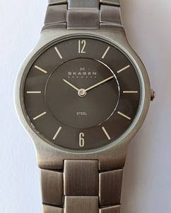 lot 225 image: Mens Skagen Stainless Steel Wristwatch