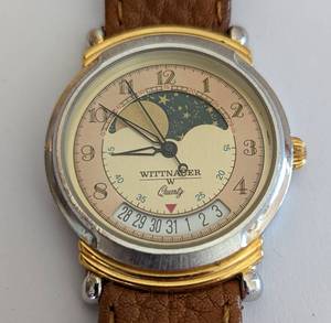 lot 230 image: Womens Wittenauer Moon Phase Date Dial Wristwatch