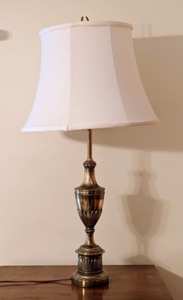 lot 316 image: Decorative Brass Table Lamp