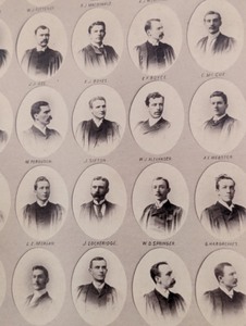 lot 320 image: Framed 1889 Trinity Medical College Graduating Class Photo