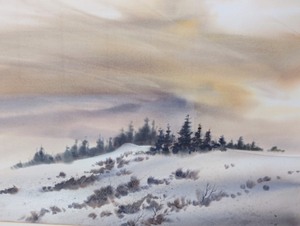 lot 329 image: Scenic Watercolor by Allan Servoss