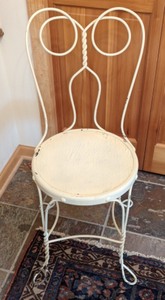 lot 332 image: Pair of Ice Parlor Chairs and Side Table