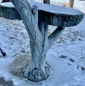 lot 392 image: Decorative Cement 2 Part Table