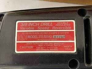 lot 438 image: Craftsman 38th Inch VSR Drill