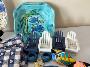 lot 272 image: Marine Themed Decorative Items