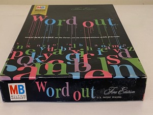 lot 292 image: 1967 Milton Bradley Word Out Board Game