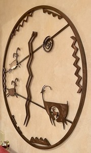 lot 156 image: Southwestern Metal Wall Decor
