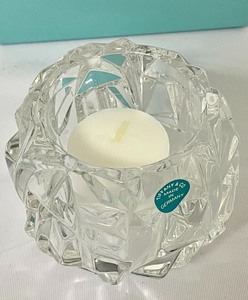 lot 139 image: Beautiful Tiffany & Co. Crystal Candle Holder