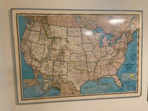 lot 479 image: 2 Vintage Framed Maps