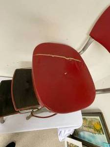 lot 488 image: Vintage Metal Step Stool