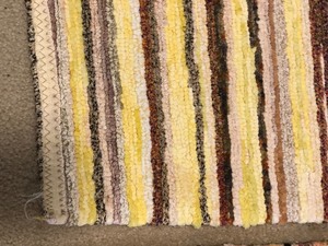 lot 515 image: (3) Vintage Chenille Rugs