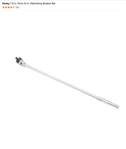 Husky 12 in. Drive 24 in. Ratcheting Breaker Bars,  14 in. Drive & 50 ft. lbs. to 250 ft. lbs. 12 in. Drive Torque Wrenches. See Pictures