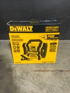 DEWALT 1600 Peak Amp Portable Car Jump Starter with 120 PSI Digital Air Compressor and 500-Watt Inverter. See Pictures