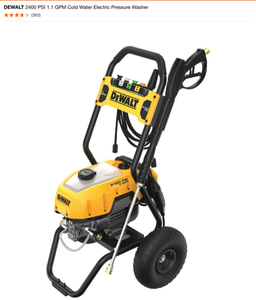 DEWALT 2400 PSI 1.1 GPM Cold Water Electric Pressure Washer. See Pictures