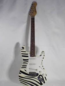lot 49 image: Huntington Electric Guitar Zebra