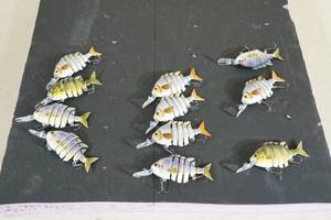 Unused Jointed Fishing Lures - 4 Long