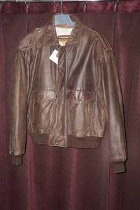 Brown Leather Hard Rock Caf Jacket - New Orleans - Medium