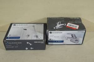 Glacier Bay Aragon Bathroom Faucet and Shower Set