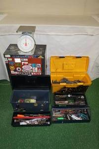 Assorted Hand Tools and Tool Boxes
