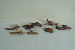 Decorative Carved Bird Figures