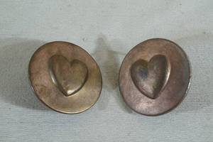 Vintage Horse Bridle Decorative Buttons - Heart