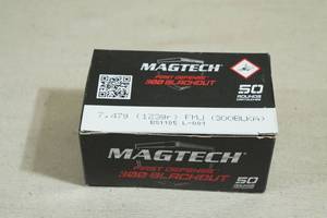 50 Magtech First Defense .300 Blackout 123 Gr FMJ Ammo