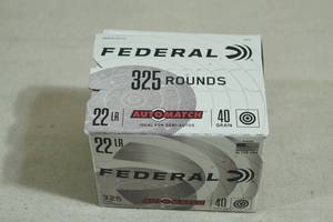 325 Federal Automatch .22 LR 40 Gr Ammo