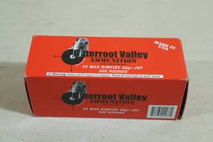 500 Bitterroot Valley .22 Mag 40 Gr JHP Ammo