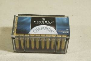 50 Federal Champion .22 Win Mag 40 Gr FMJ Ammo
