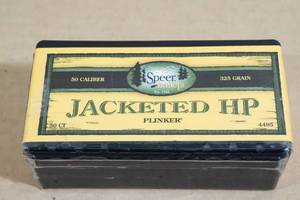 50 Speer Plinker 50 Cal .500 325 Gr JHP Bullets
