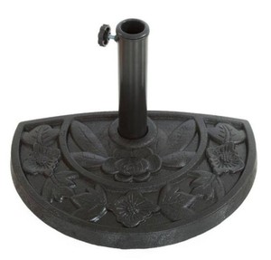 lot 645 image: Pure Garden 22.5 lb. Resin Patio Umbrella Base in Black