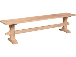 lot 651 image: NEW Unfinished BE-72T2 Trestle Bench Pedestals