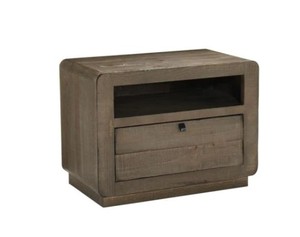 lot 662 image: Progressive Furniture Bliss 1-Drawer Mocha Nightstand 23 in. H x 30 in. W x 17 in. D