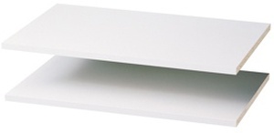 lot 664 image: Easy Track RS1423ON White Closet Shelf for Track Closet System
