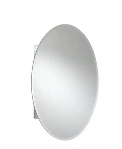 lot 685 image: Croydex 21 in. W x 31 in. H Frameless Aluminum Surface-Mount Bathroom Medicine Cabinet with Easy Hang System