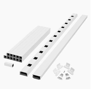 lot 689 image: Fiberon ArmorGuard Regency 72 in. White Composite Stair Rail Kit
