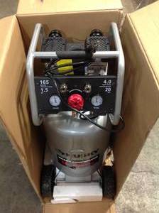 Husky 20 Gal. Vertical Electric-Powered Silent Air Compressor Customer Returns See Pictures