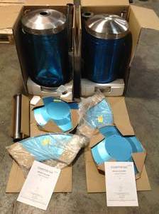 Lot of 2 Hampton Bay 48000 BTU Stainless Steel Patio Heater one with damage See Pictures