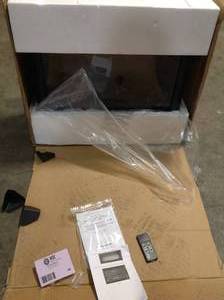 Pura Flame of 24.80 in. H Ventless Electric Fireplace Insert Customer Returns See Pictures