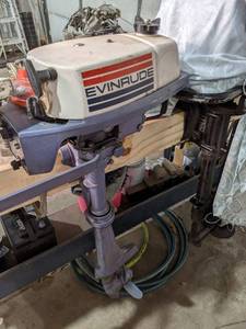 lot 201 image: Evinrude Mate 2 Trolling Motor with...