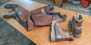 lot 218 image: Streamline S.T. Waders (Size M) Ha...