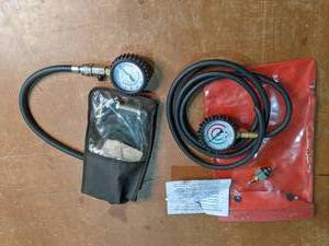 lot 248 image: Back pressure gauge for testing catalytic converter Compression Tester Kit See Photos