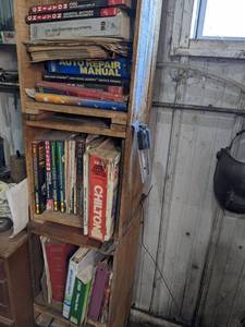 lot 285 image: Shelf of Automotive Manuals, & Part...