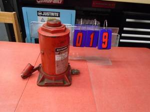 Older Blackhawk 20 ton bottle jack. Missing pump mechanism. As shown.