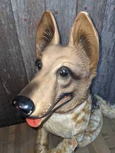 Vintage Ideal Toys German Shepherd Rin Tin Tin Plush Dog