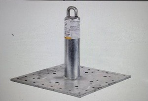 Guardian 00645 CB-12 CB Galvanized Roof Anchor, 12-Inch Tall
