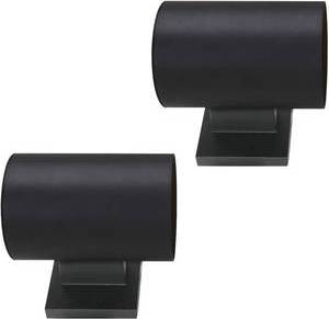 Goalplus Black Outdoor Cylinder Wall Lights, Set of 2